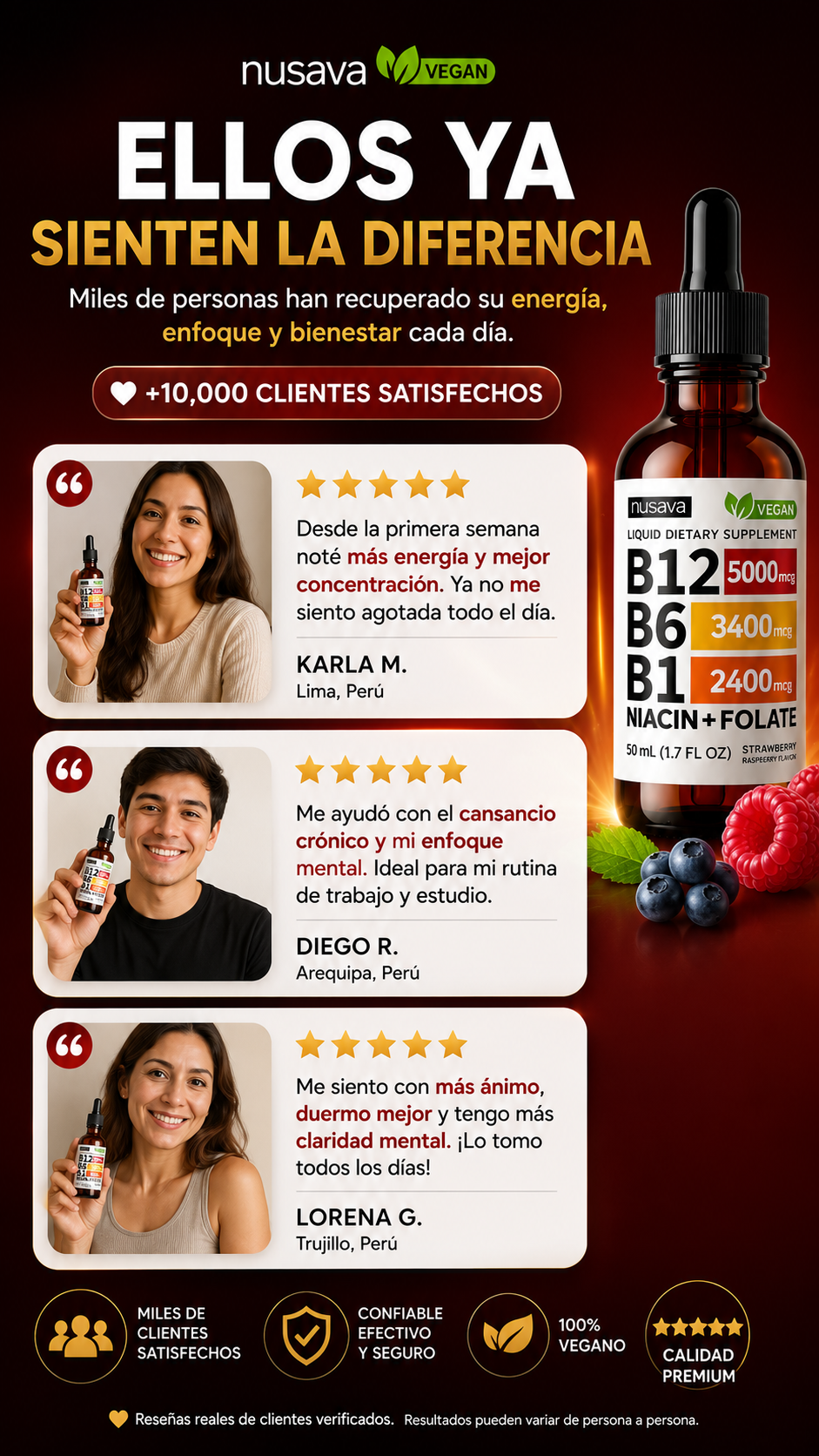 Vitamin B12 Pack Dúo - Nusava | Energía, Metabolismo y Bienestar Diario
