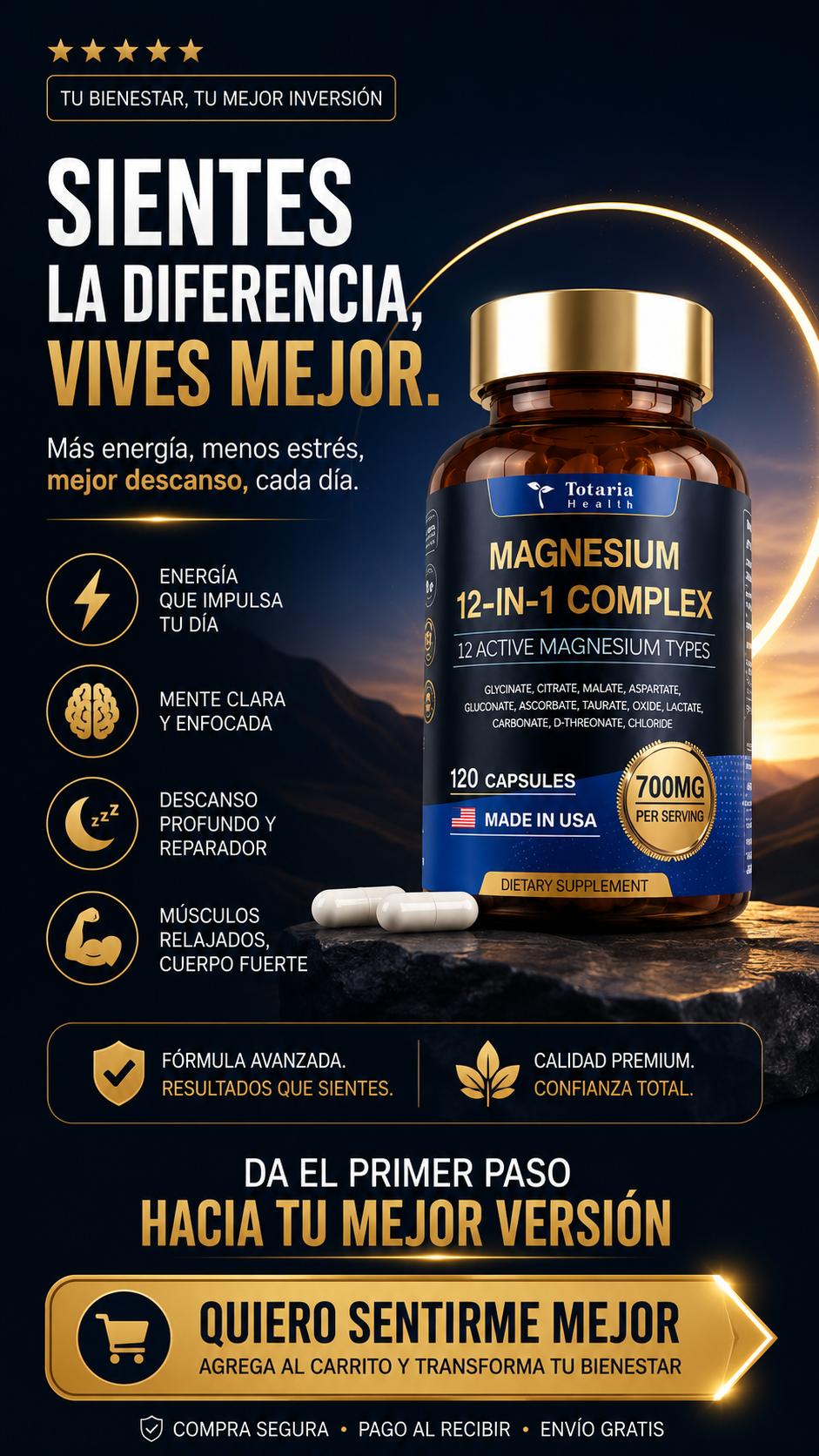 Magnesium Complex 12 en 1 - Totaria